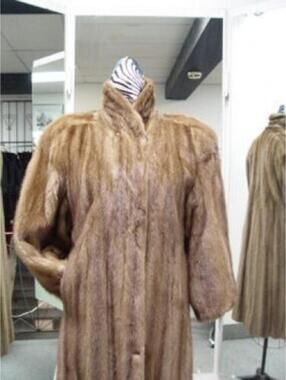 ! MINT DEMI BUFF MINK FUR COAT JACKET WOMAN WOMEN SIZE 14 XLARGE
